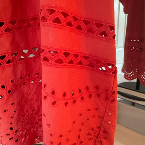 Madewell Rusty Orange Eyelet Angelica Top -Medium US - Picture 7 of 13